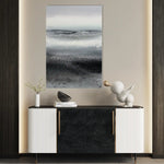 Abstract 2091 Canvas Art 60 x 40 cm / Black