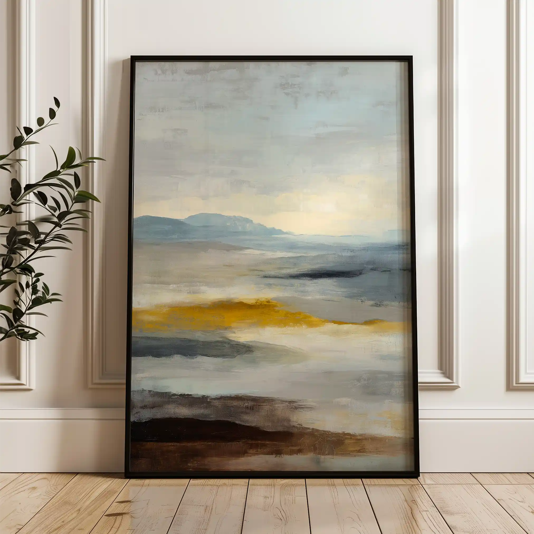 Abstract 2099 Canvas Art 60 x 40 cm / Black