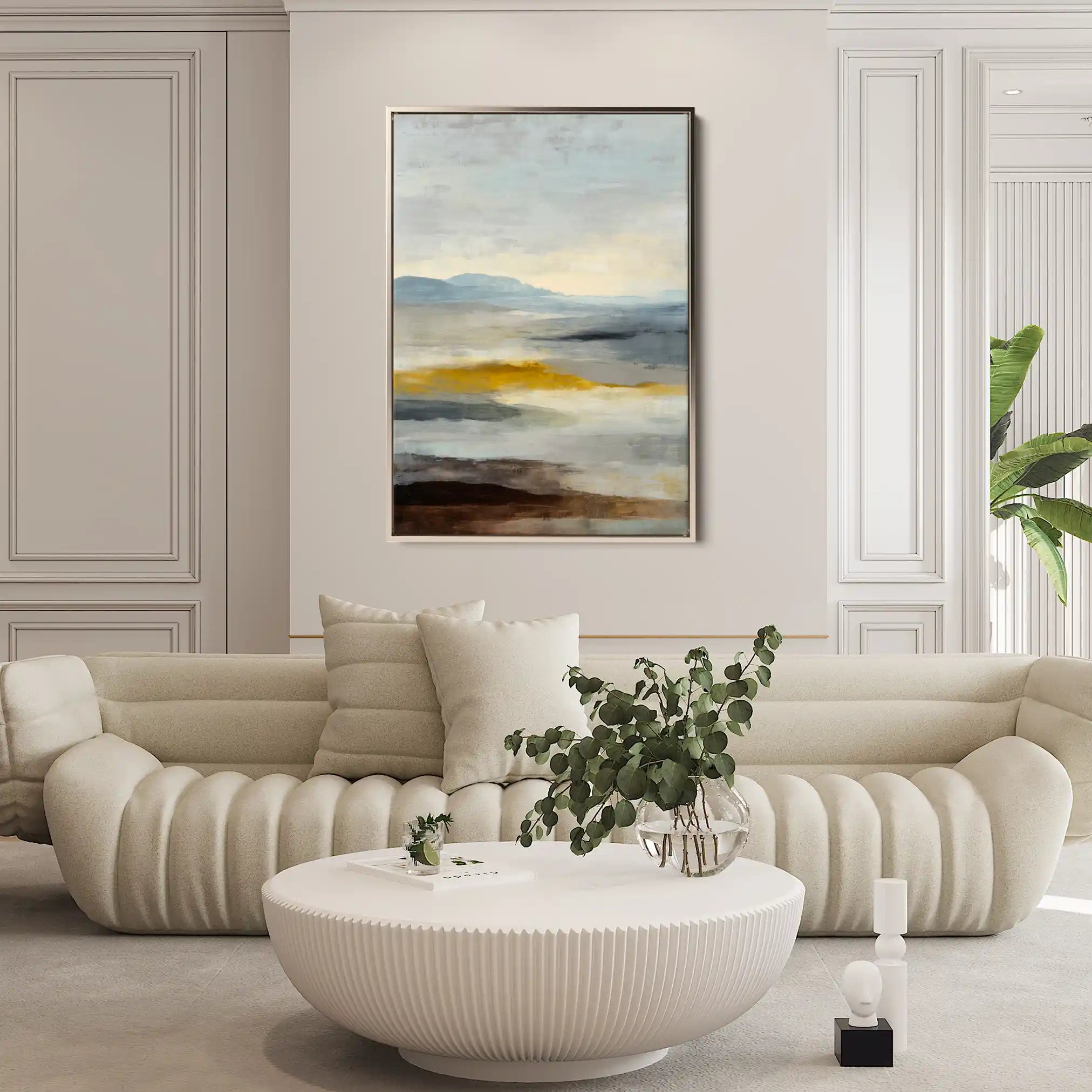 Abstract 2099 Canvas Art 60 x 40 cm / Black