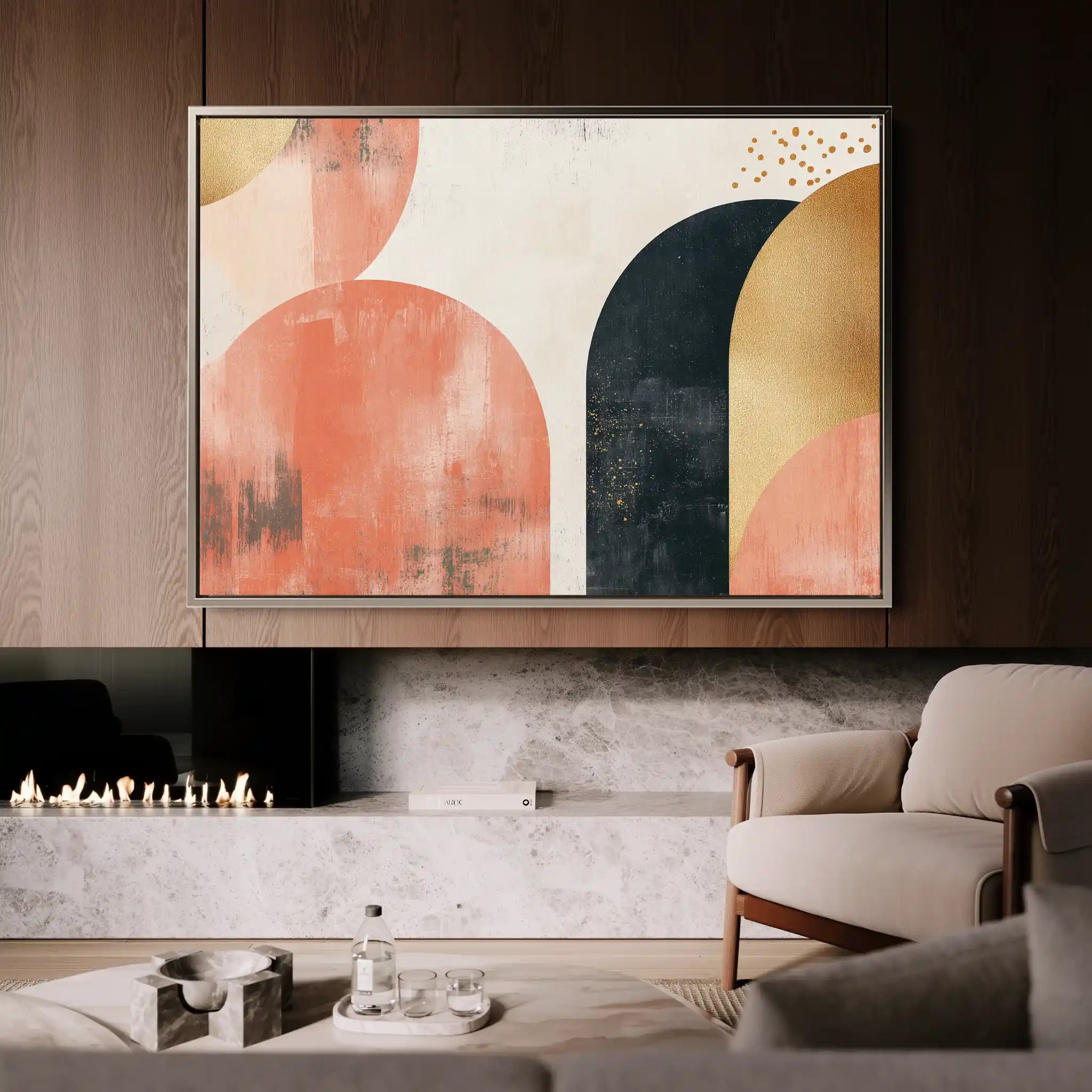 Boho 210 Canvas Art 60 x 40 cm / Black