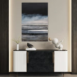 Abstract 2100 Canvas Art 60 x 40 cm / Black