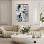 Abstract 2102 Canvas Art 60 x 40 cm / Black