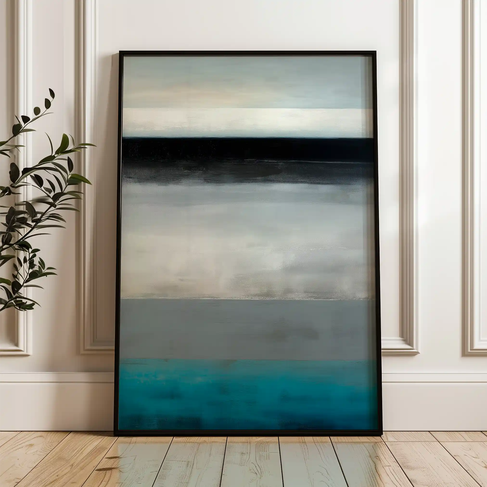 Abstract 2104 Canvas Art 60 x 40 cm / Black