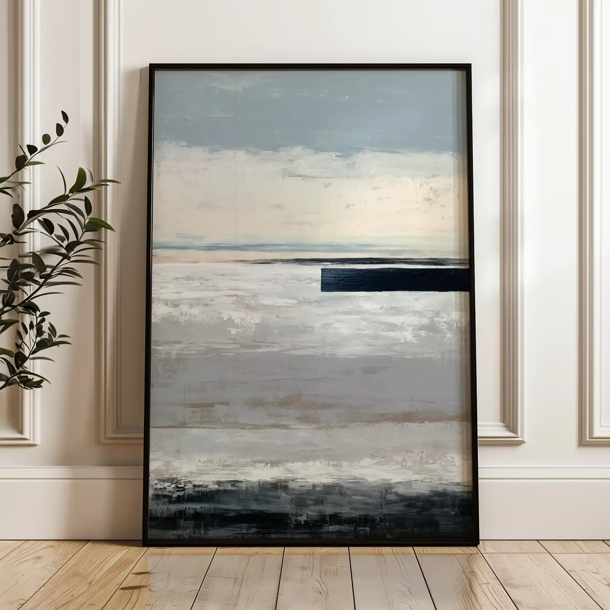 Abstract 2105 Canvas Art 60 x 40 cm / Black