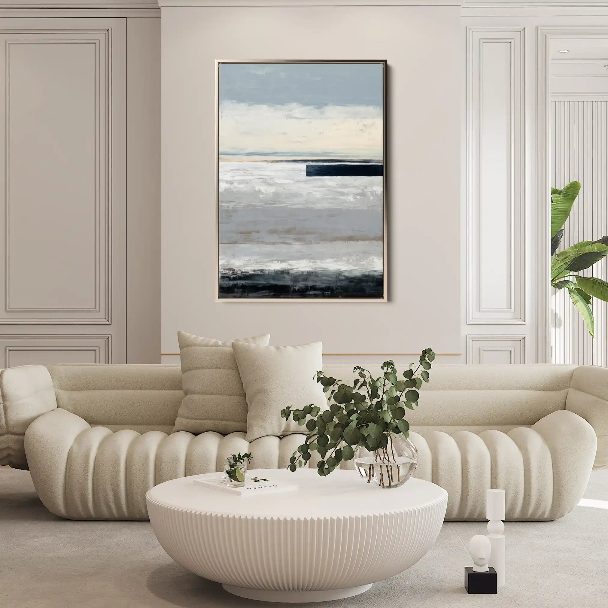 Abstract 2105 Canvas Art 60 x 40 cm / Black