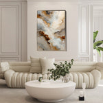 Abstract 2107 Canvas Art 60 x 40 cm / Black