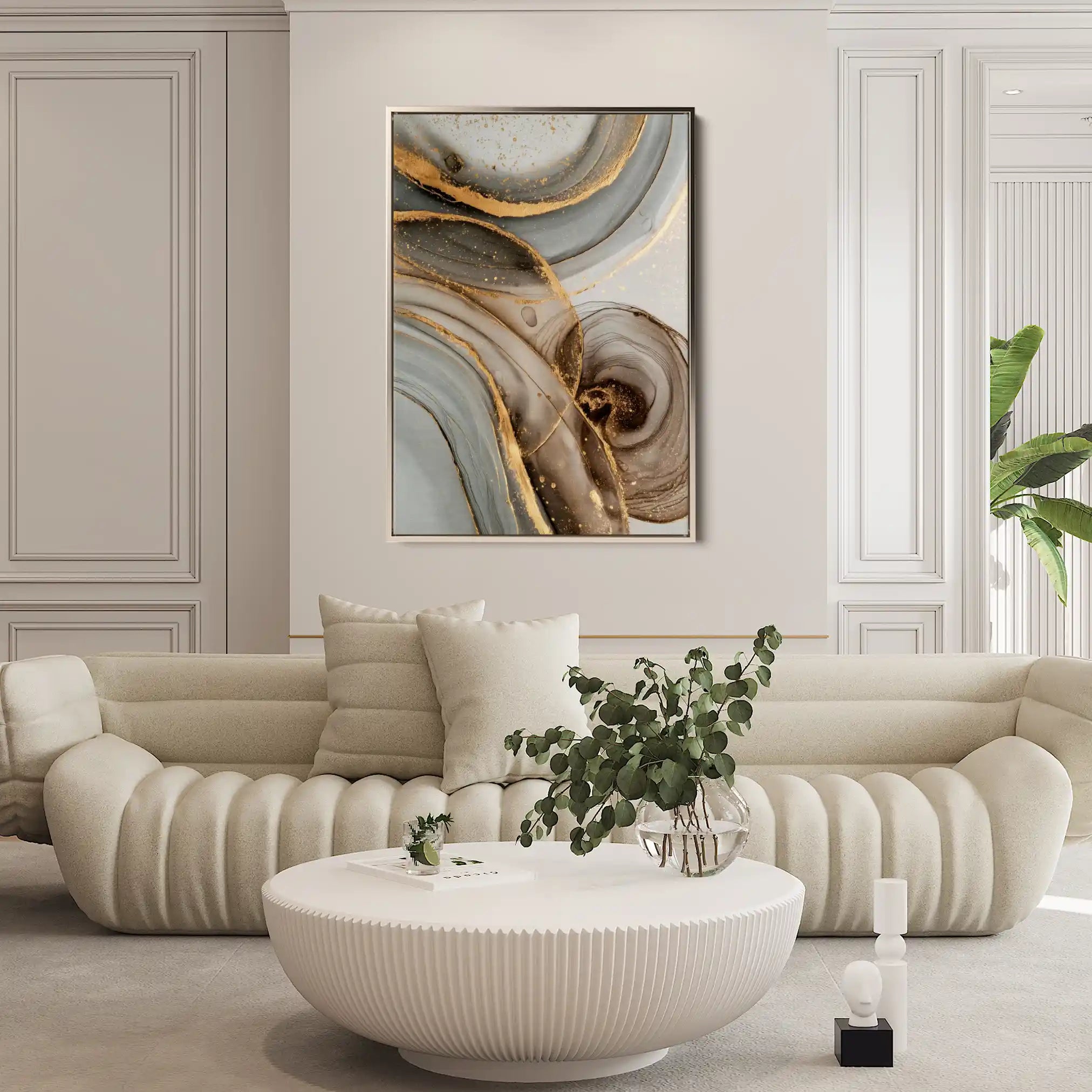 Abstract 2109 Canvas Art 60 x 40 cm / Black