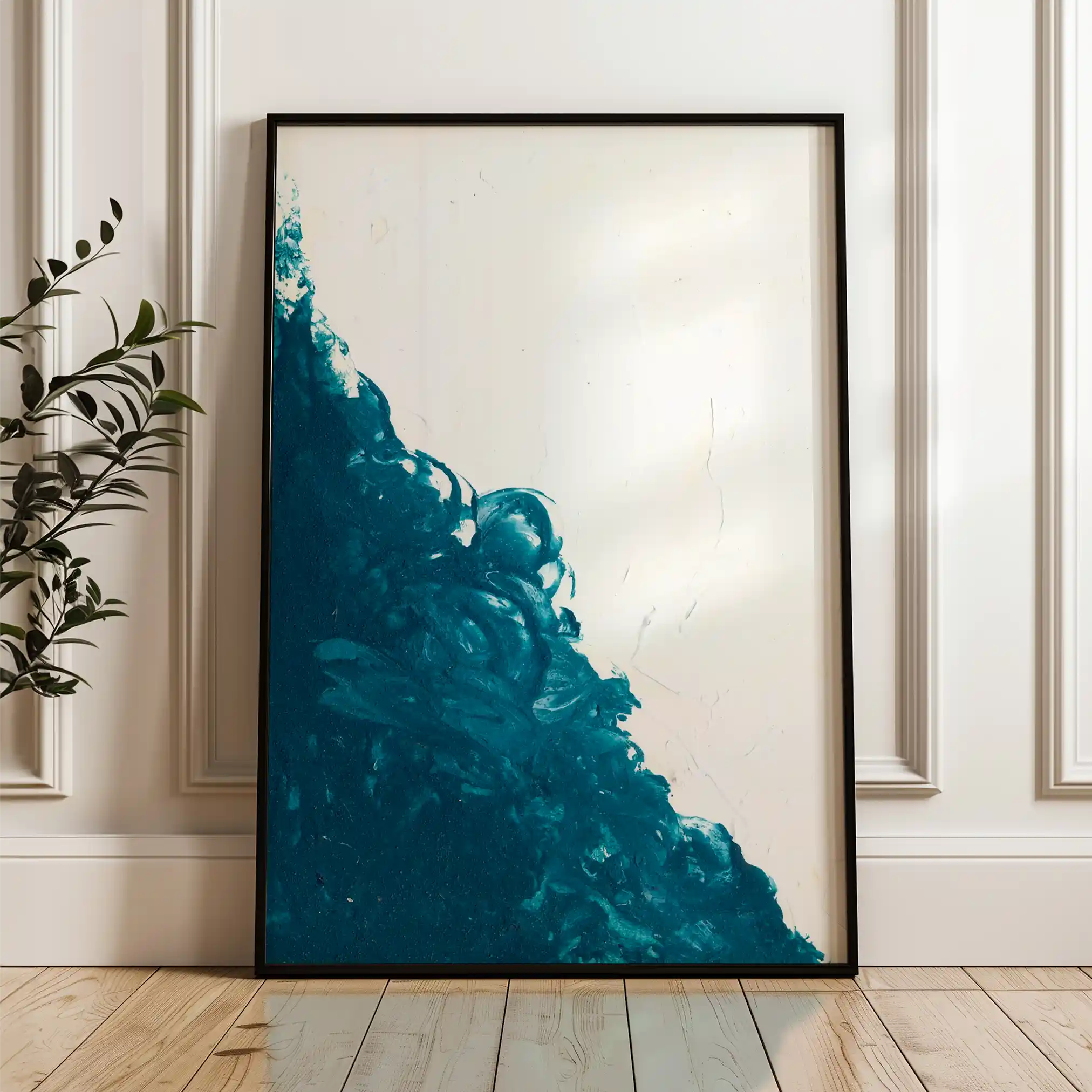 Abstract 211 Canvas Art 60 x 40 cm / Black