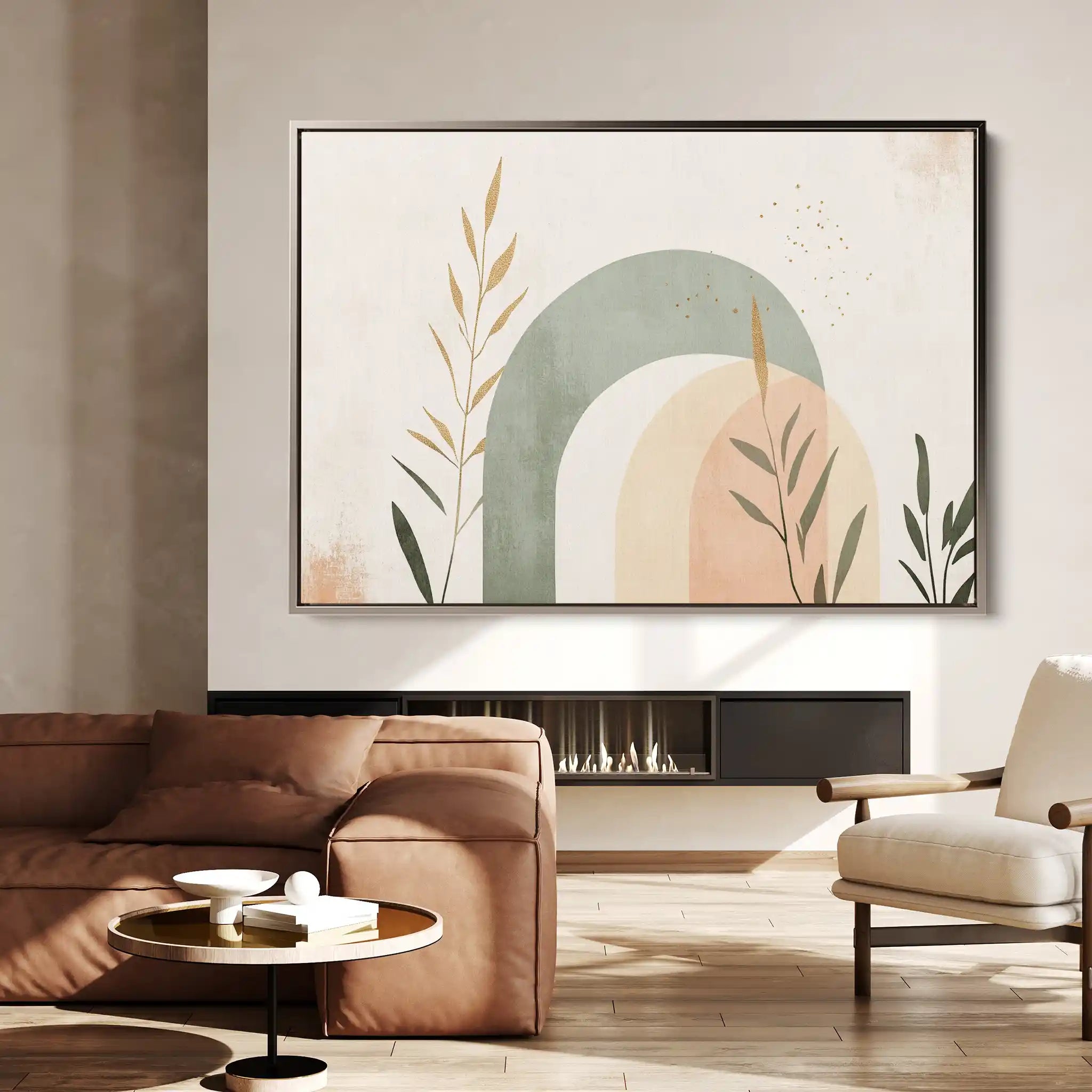 Boho 211 Canvas Art 60 x 40 cm / Black