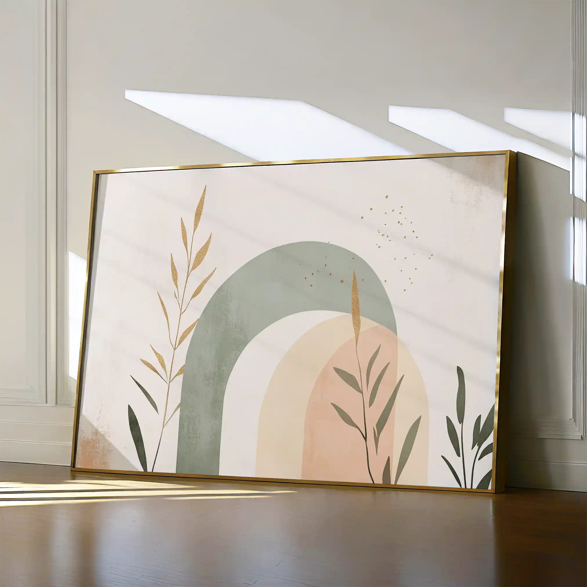 Boho 211 Canvas Art 60 x 40 cm / Black