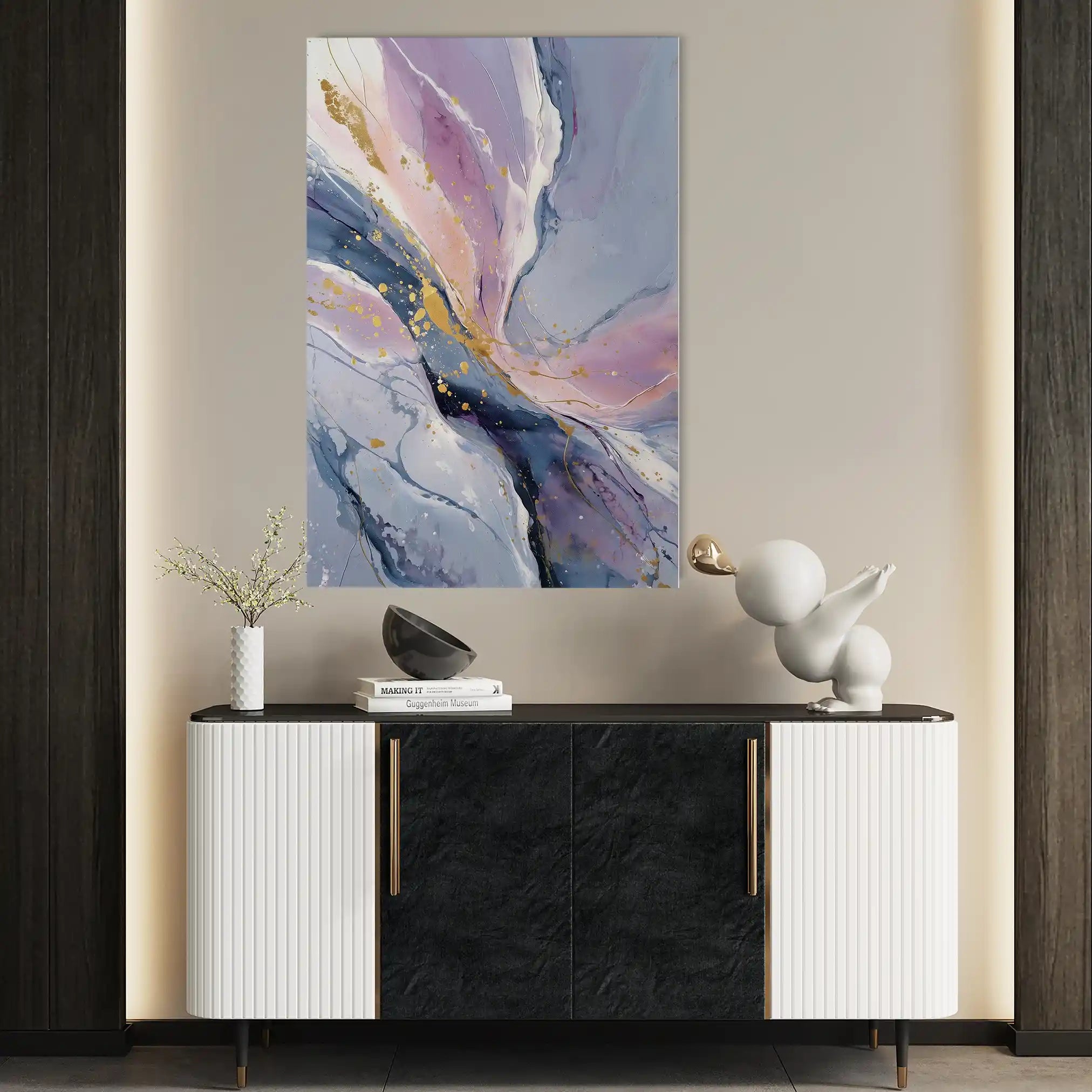 Abstract 2110 Canvas Art 60 x 40 cm / Black