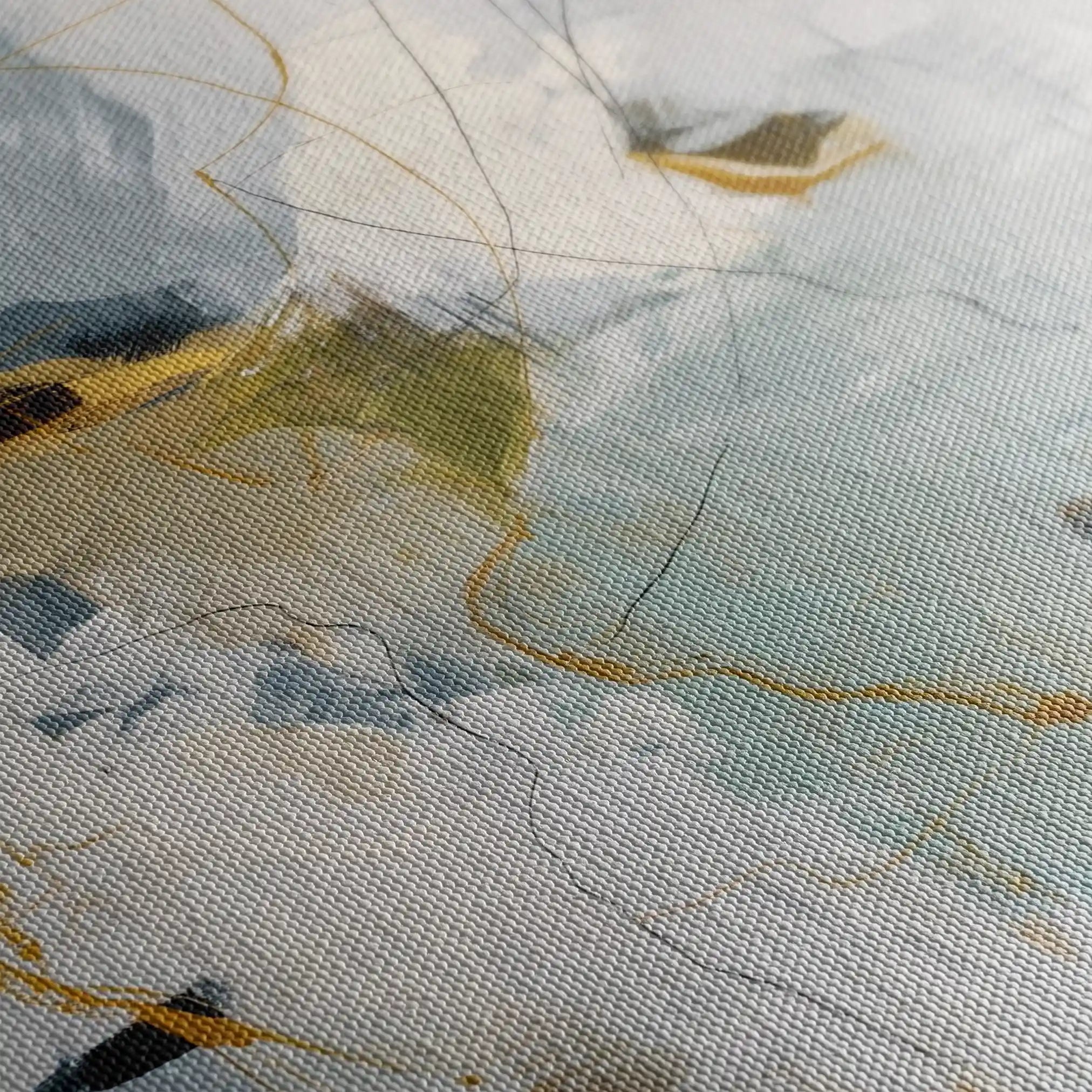 Abstract 2112 Canvas Art 60 x 40 cm / Black