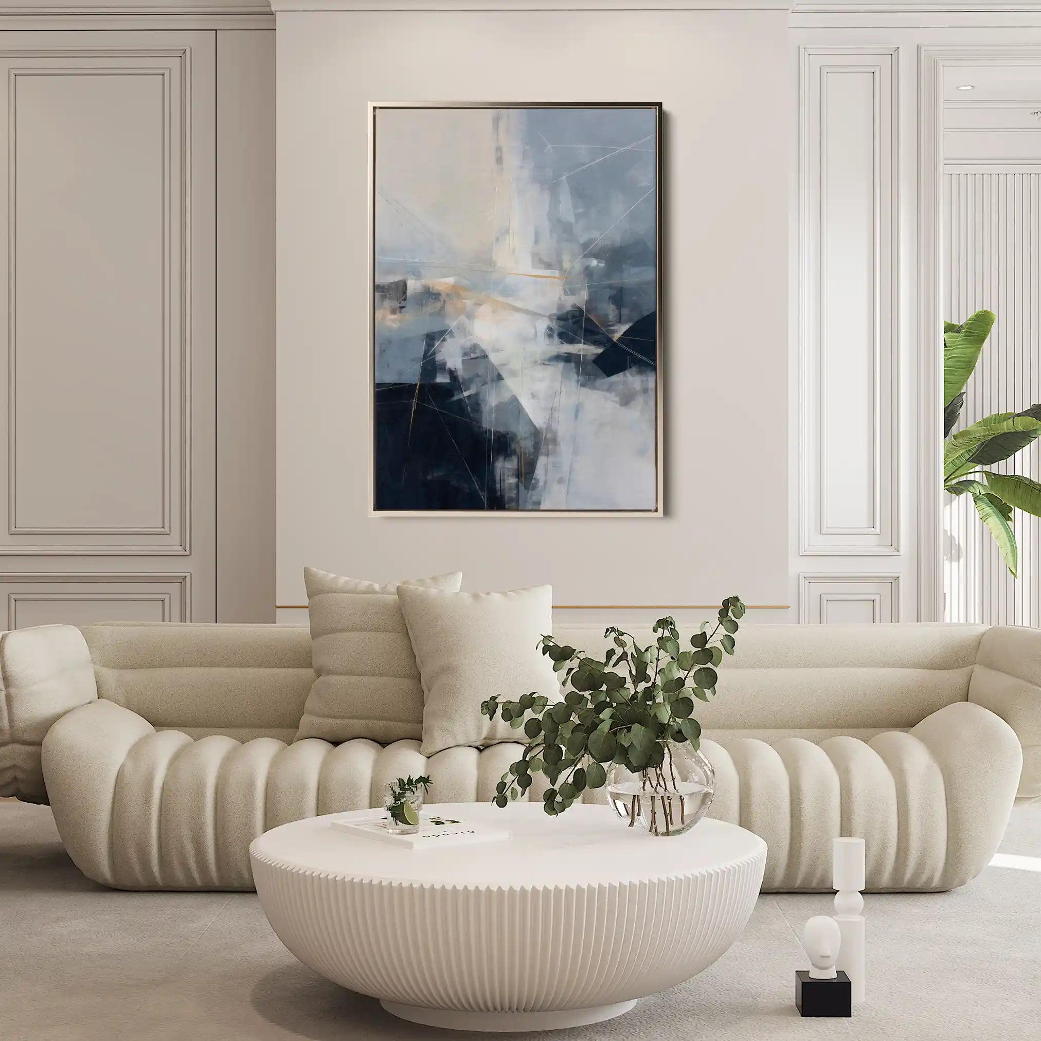 Abstract 2115 Canvas Art 60 x 40 cm / Black