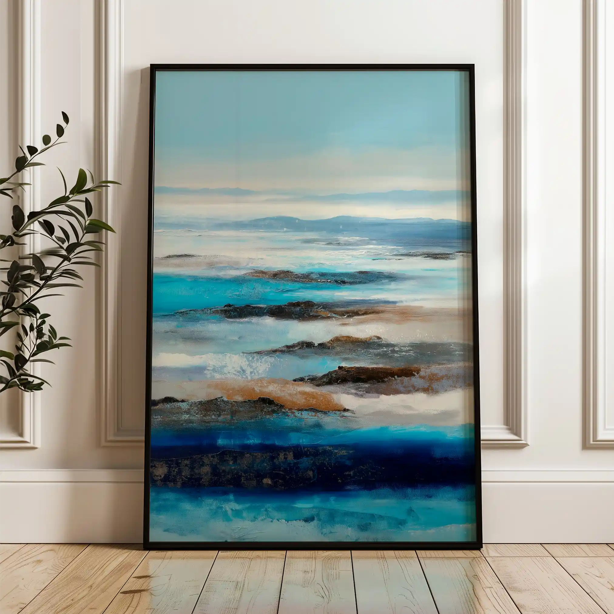 Abstract 2118 Canvas Art 60 x 40 cm / Black