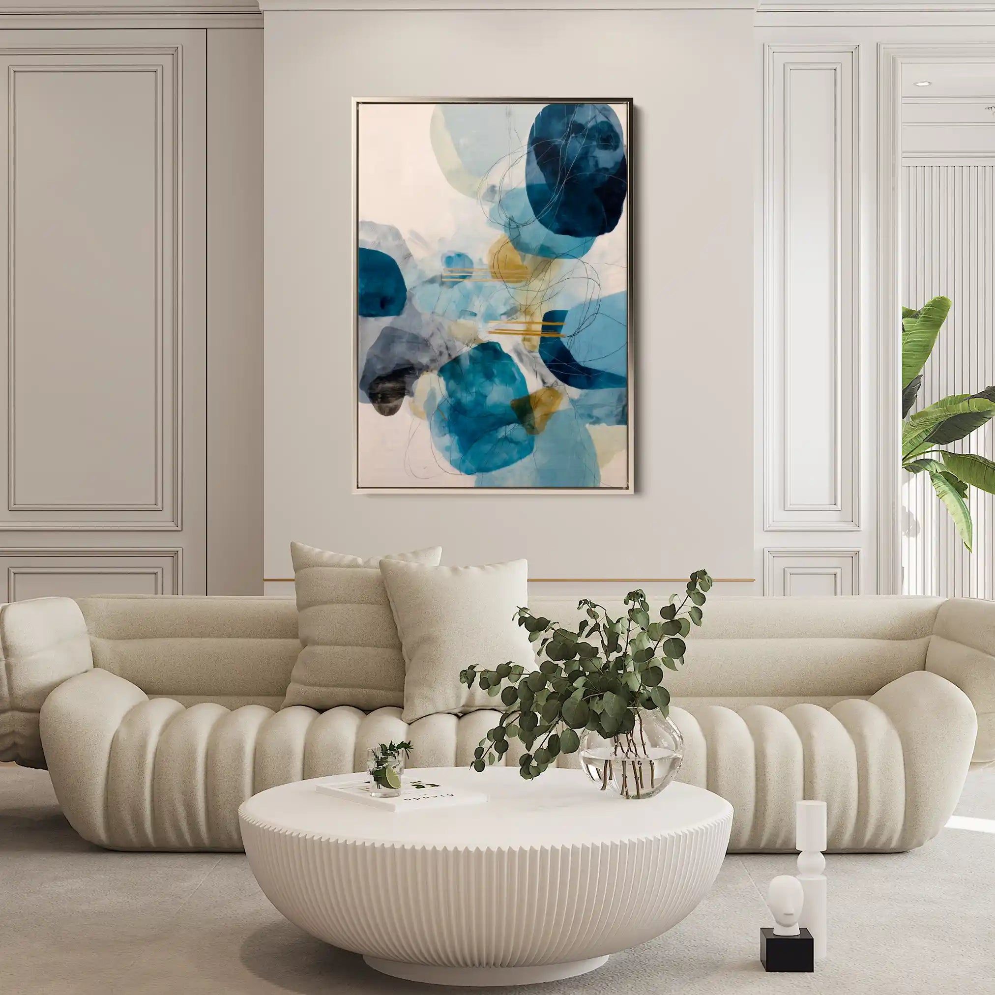 Abstract 2119 Canvas Art 60 x 40 cm / Black