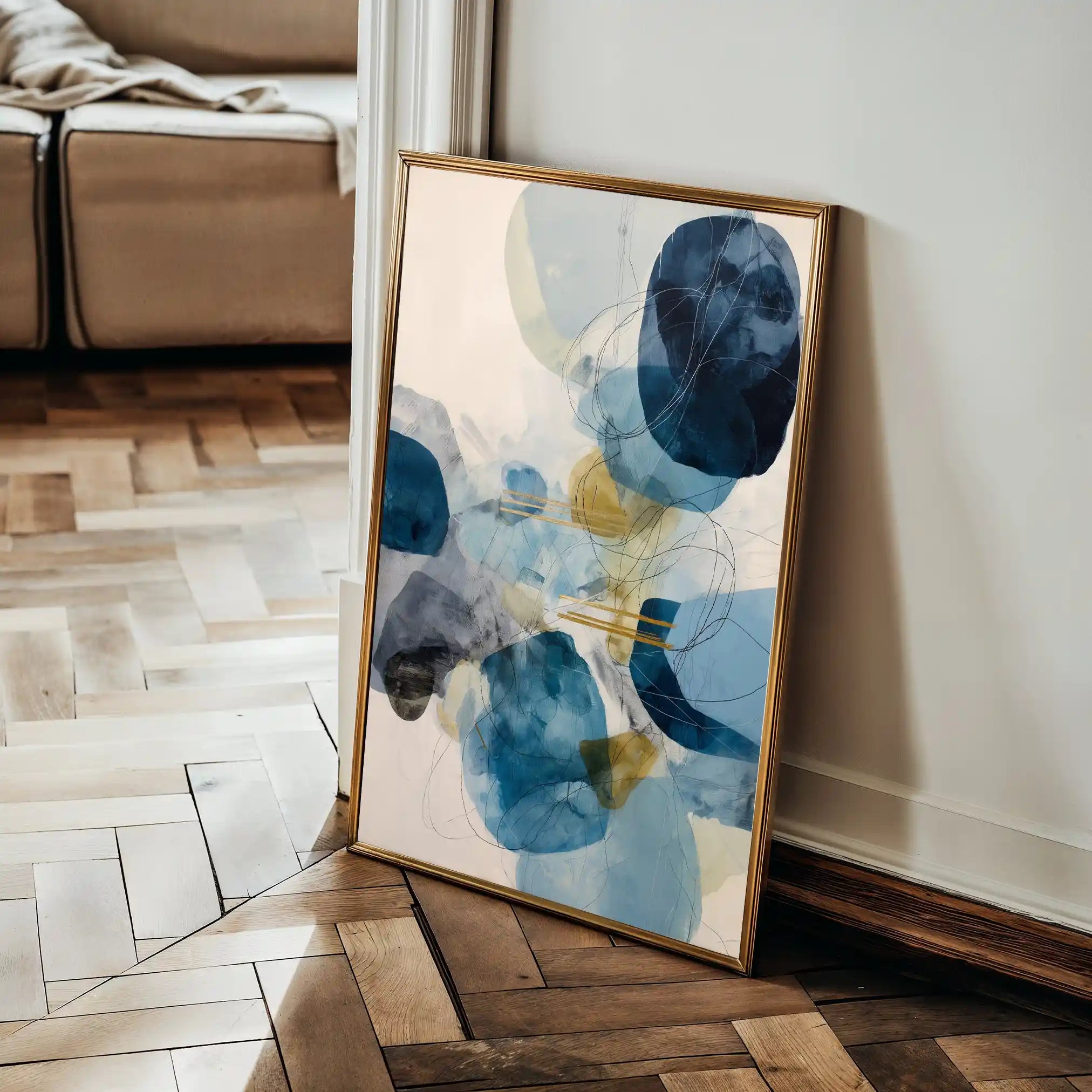 Abstract 2119 Canvas Art 60 x 40 cm / Black