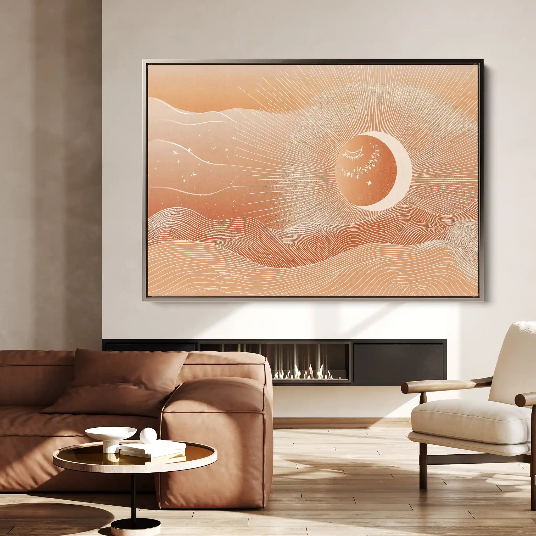 Boho 212 Canvas Art 60 x 40 cm / Black