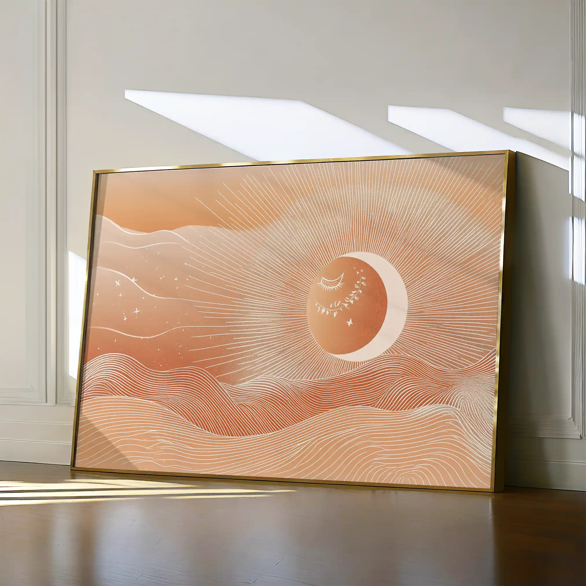 Boho 212 Canvas Art 60 x 40 cm / Black