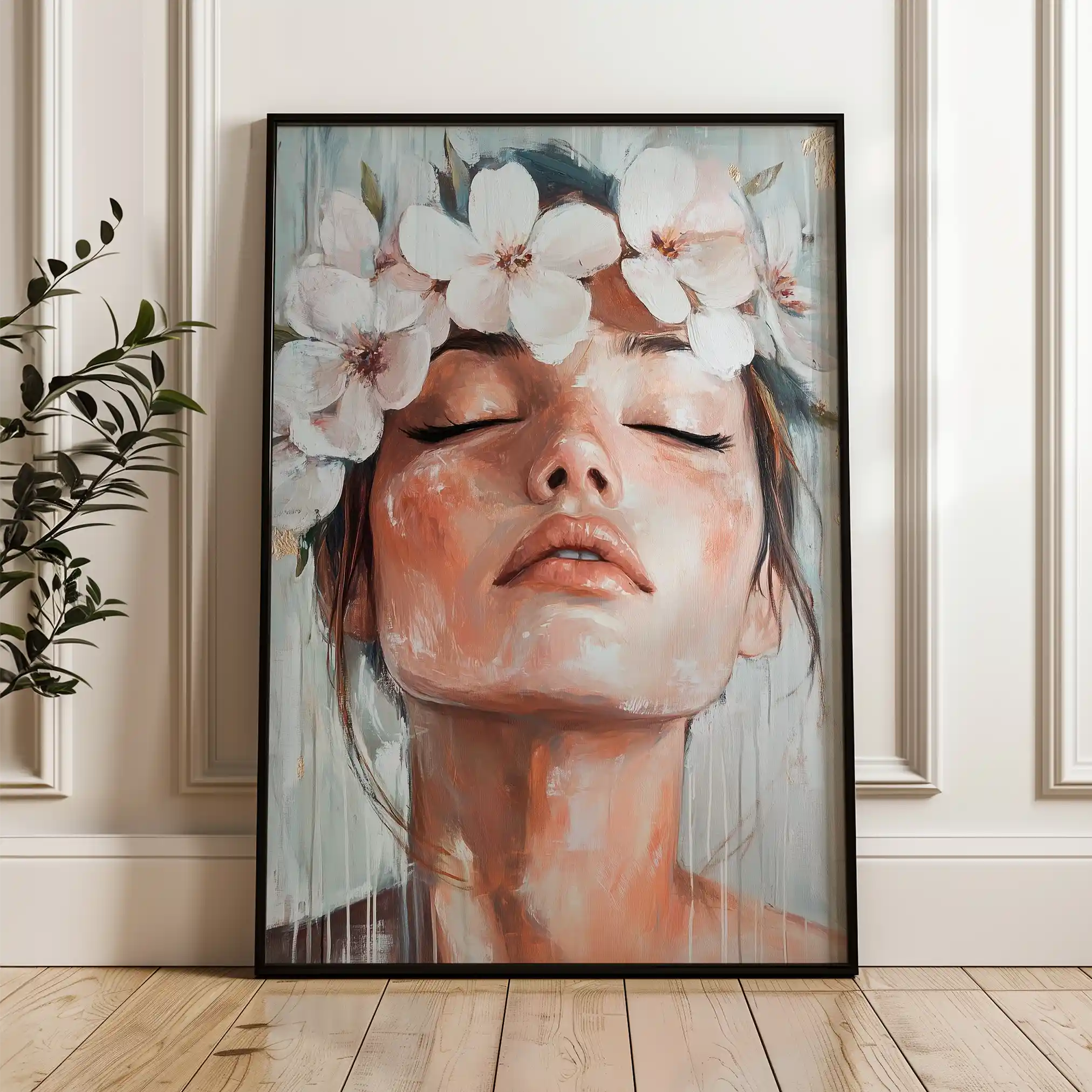 Portrait 212 Canvas Art 60 x 40 cm / Black