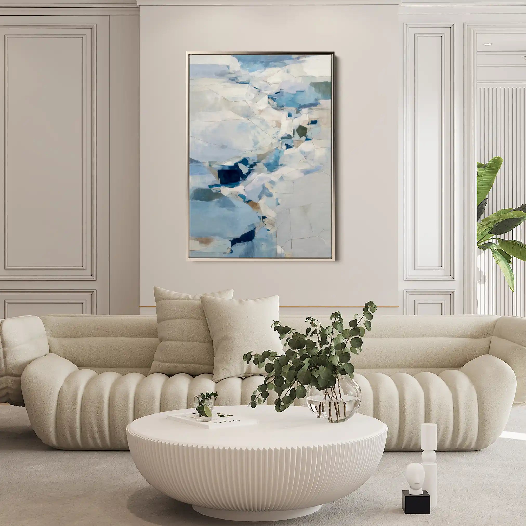 Abstract 2120 Canvas Art 60 x 40 cm / Black