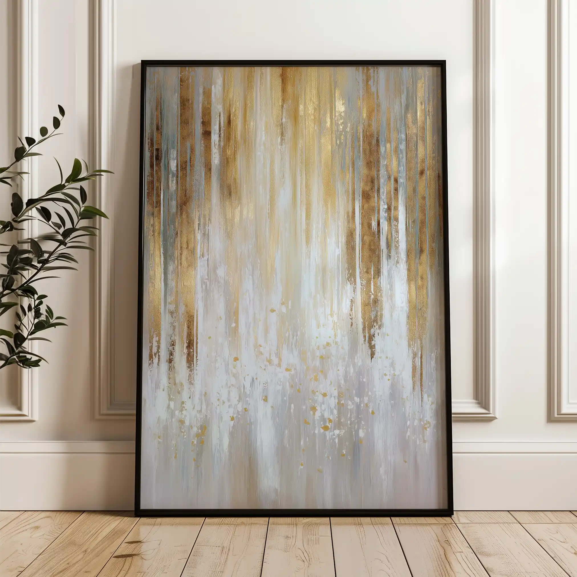 Abstract 2121 Canvas Art 60 x 40 cm / Black