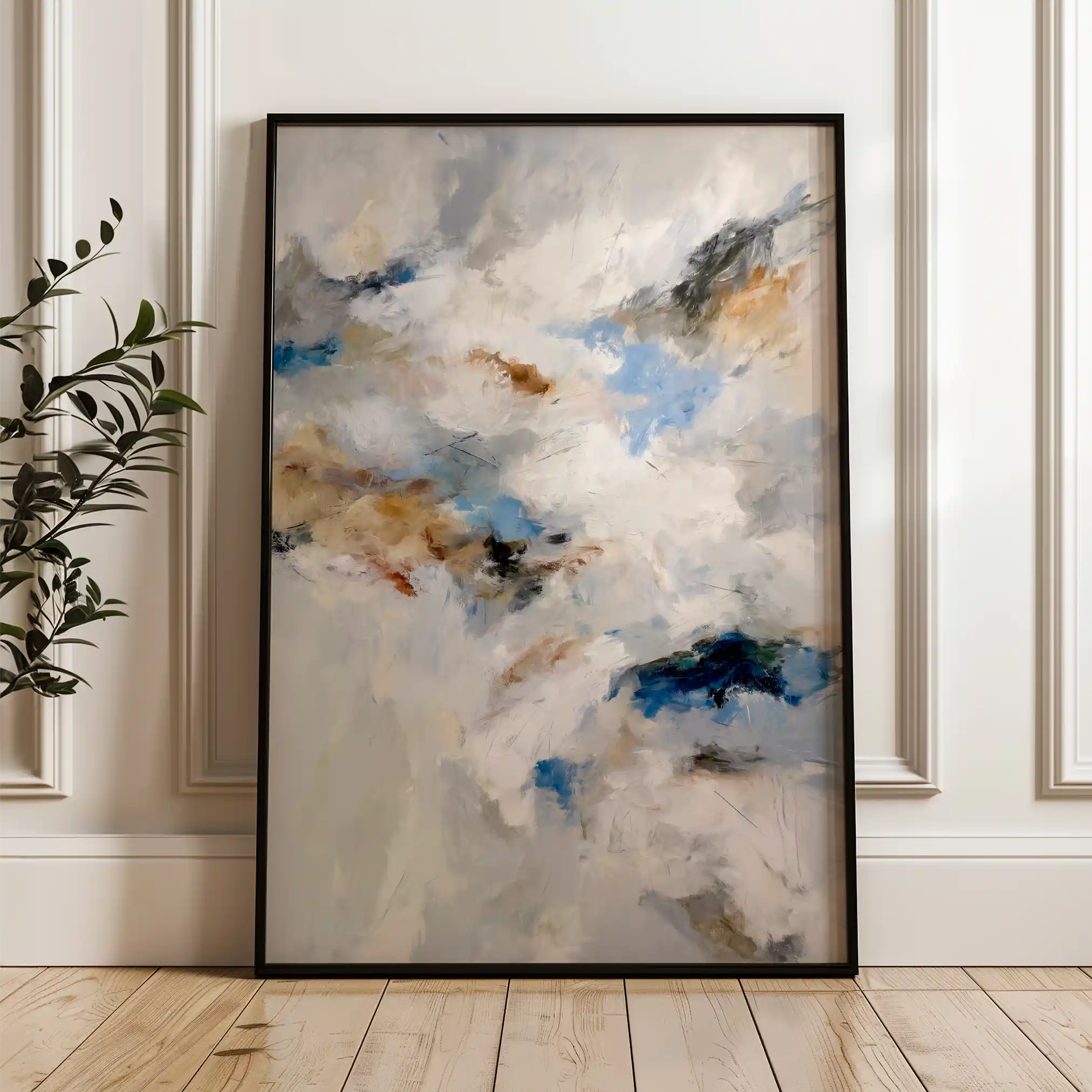 Abstract 2123 Canvas Art 60 x 40 cm / Black