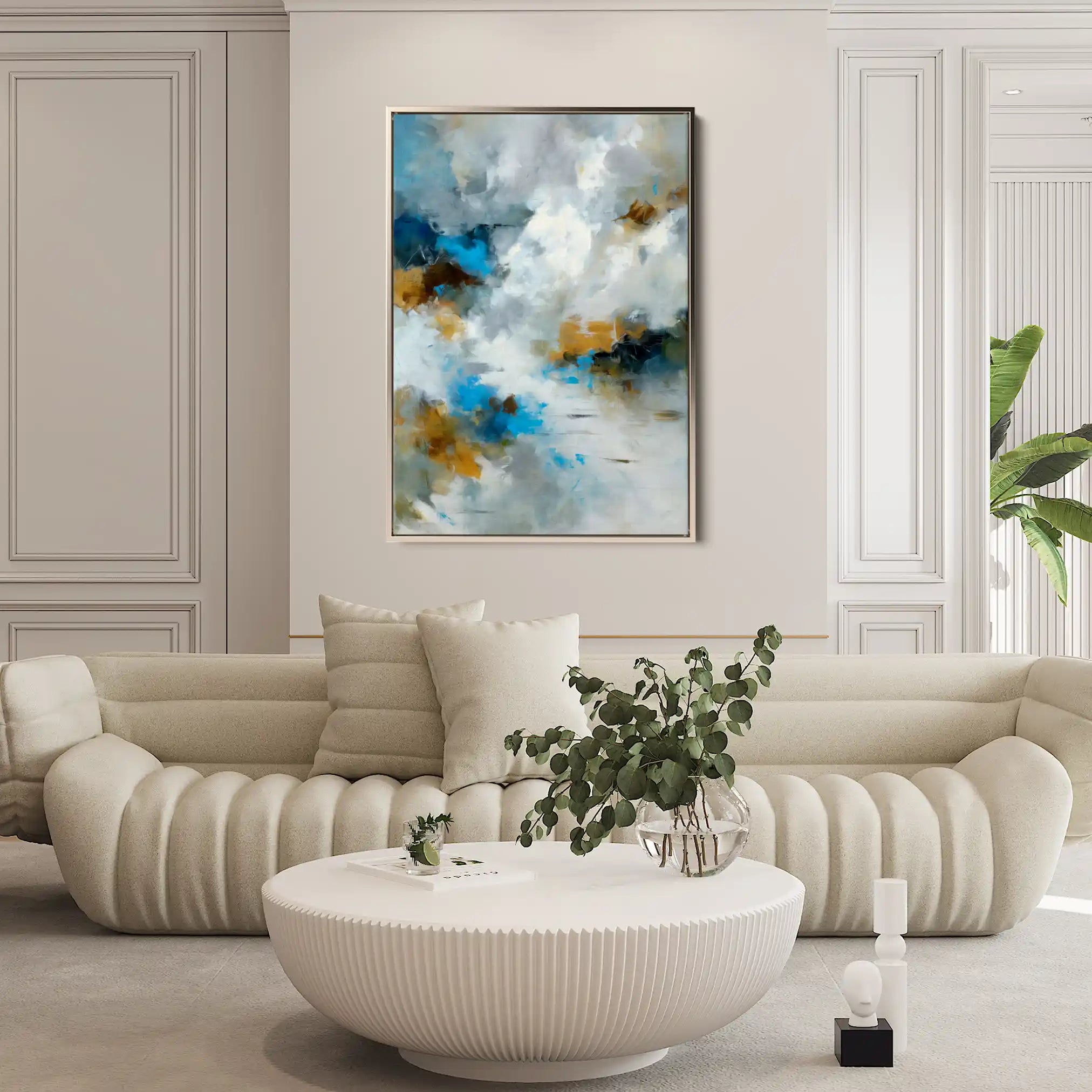 Abstract 2124 Canvas Art 60 x 40 cm / Black