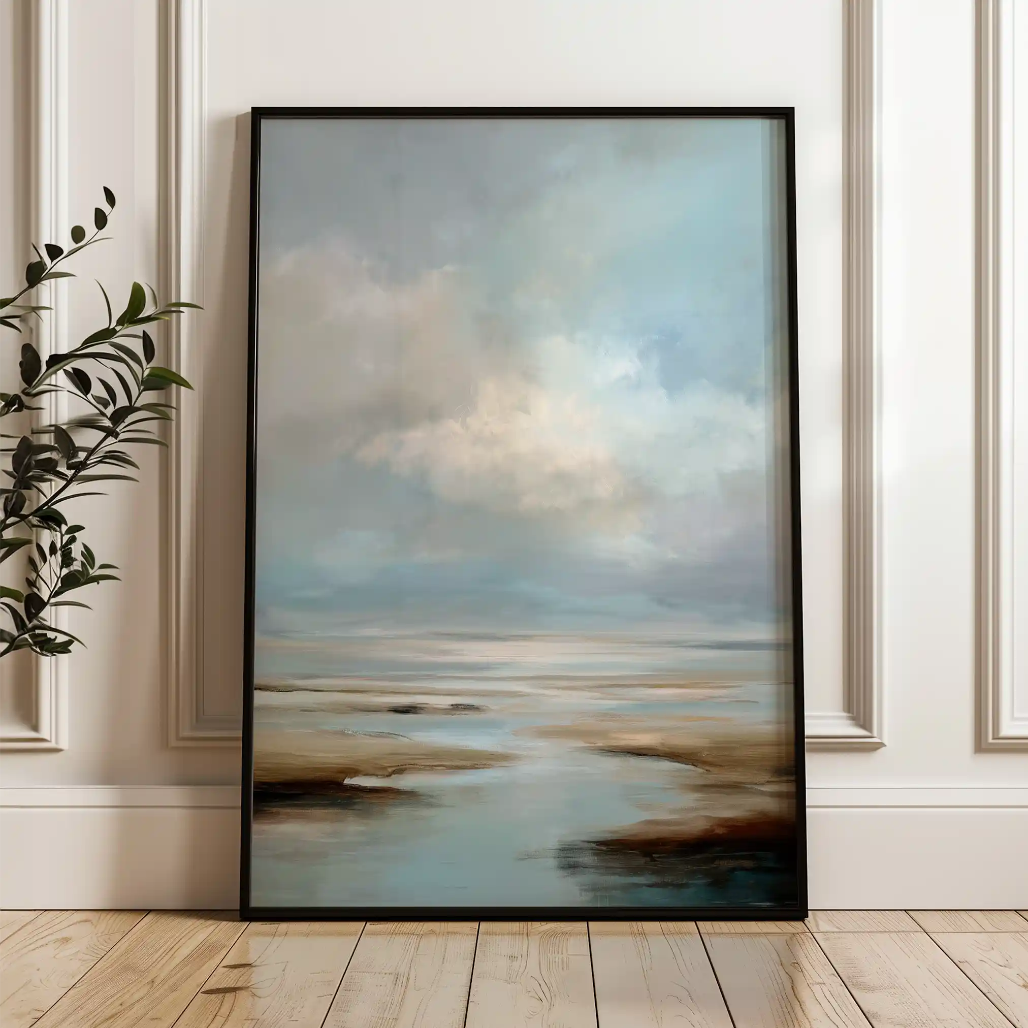 Abstract 2125 Canvas Art 60 x 40 cm / Black