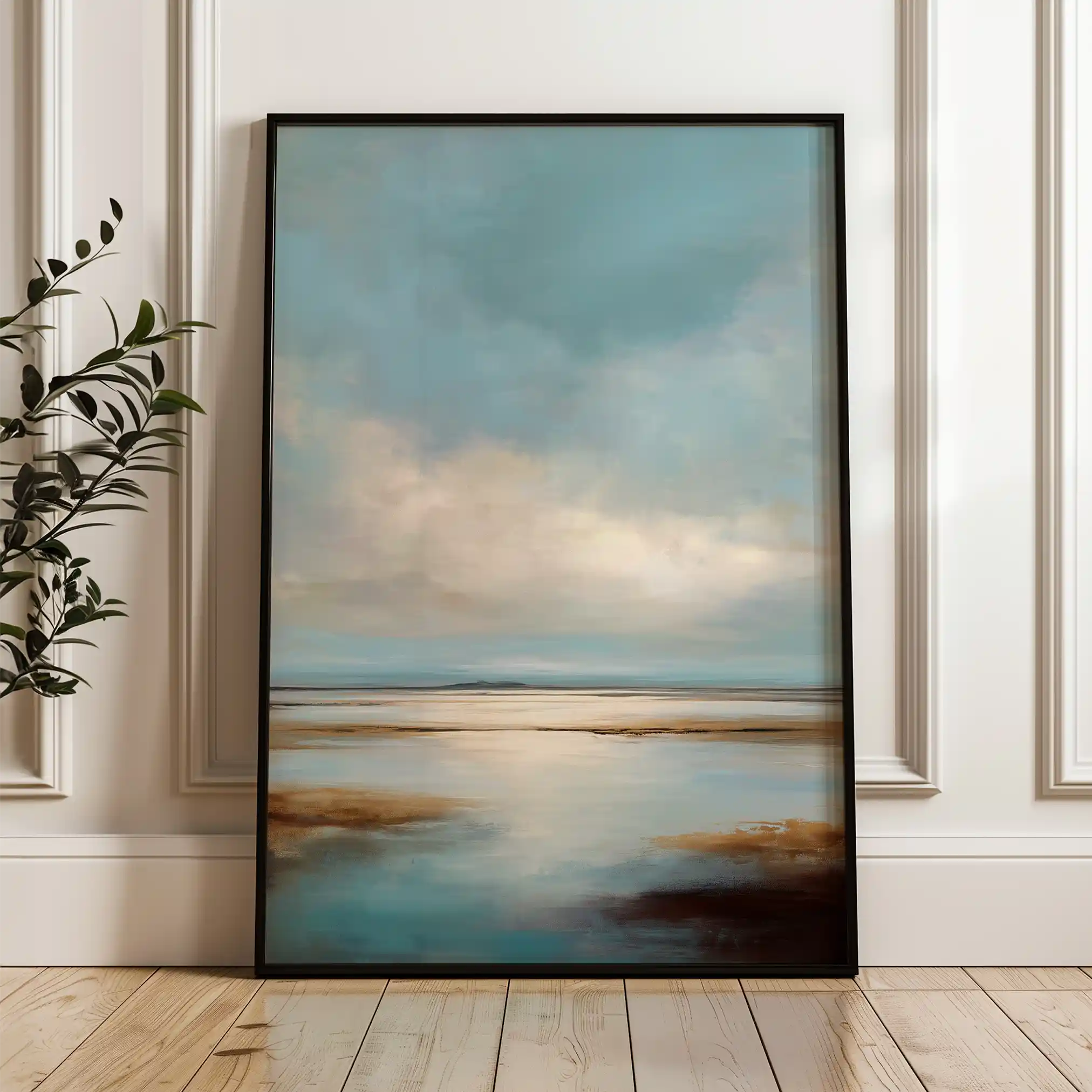 Abstract 2126 Canvas Art 60 x 40 cm / Black