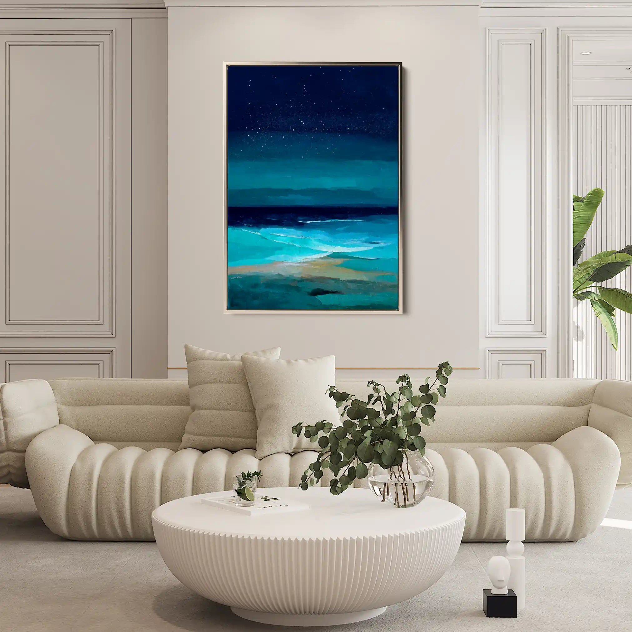 Abstract 2127 Canvas Art 60 x 40 cm / Black