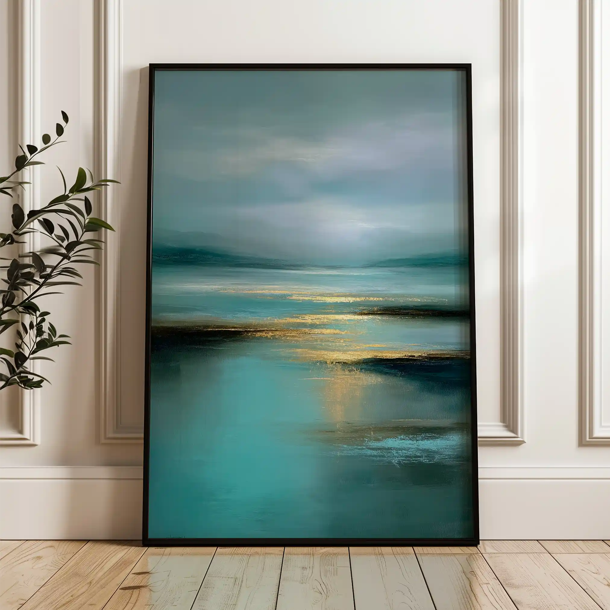 Abstract 2128 Canvas Art 60 x 40 cm / Black