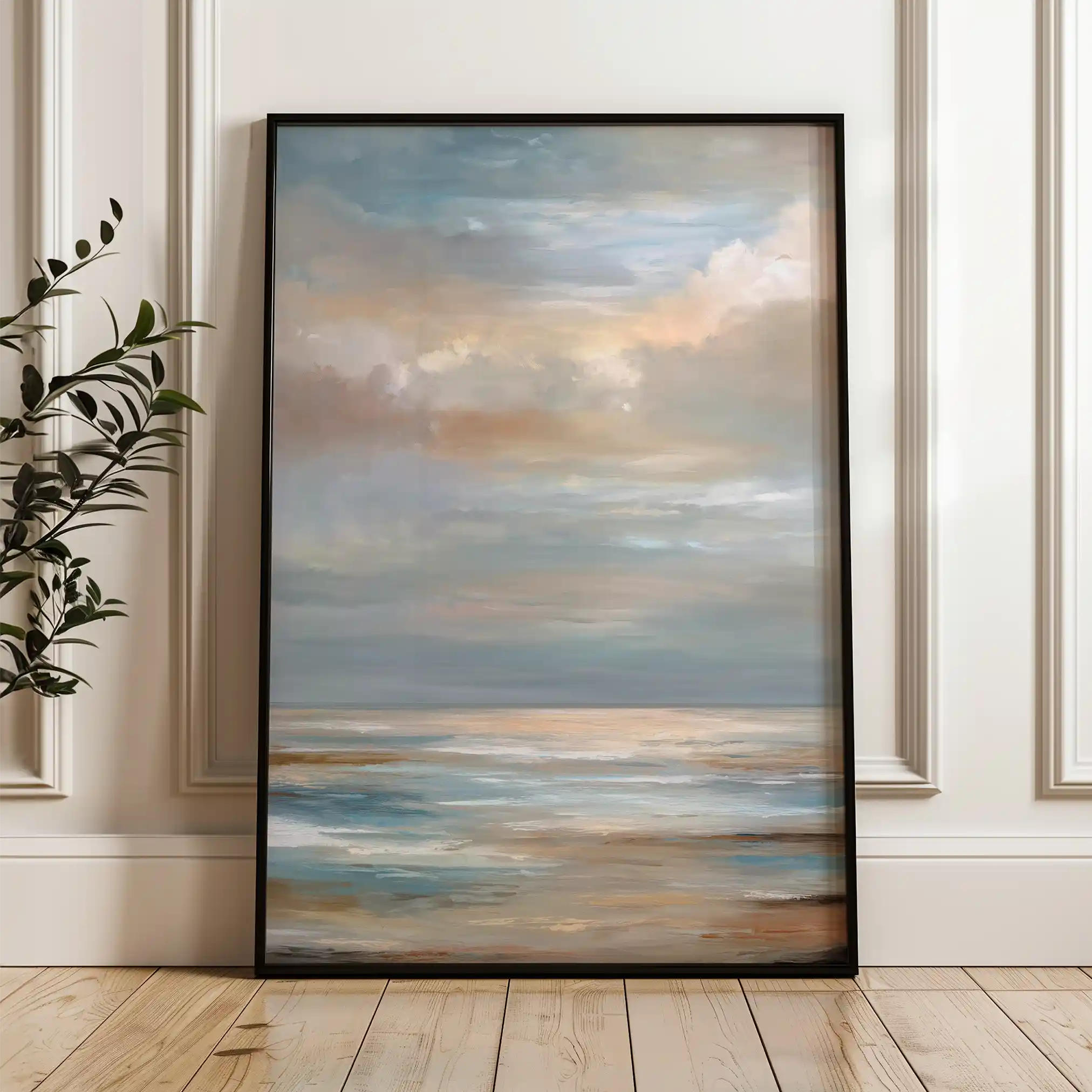 Abstract 2129 Canvas Art 60 x 40 cm / Black