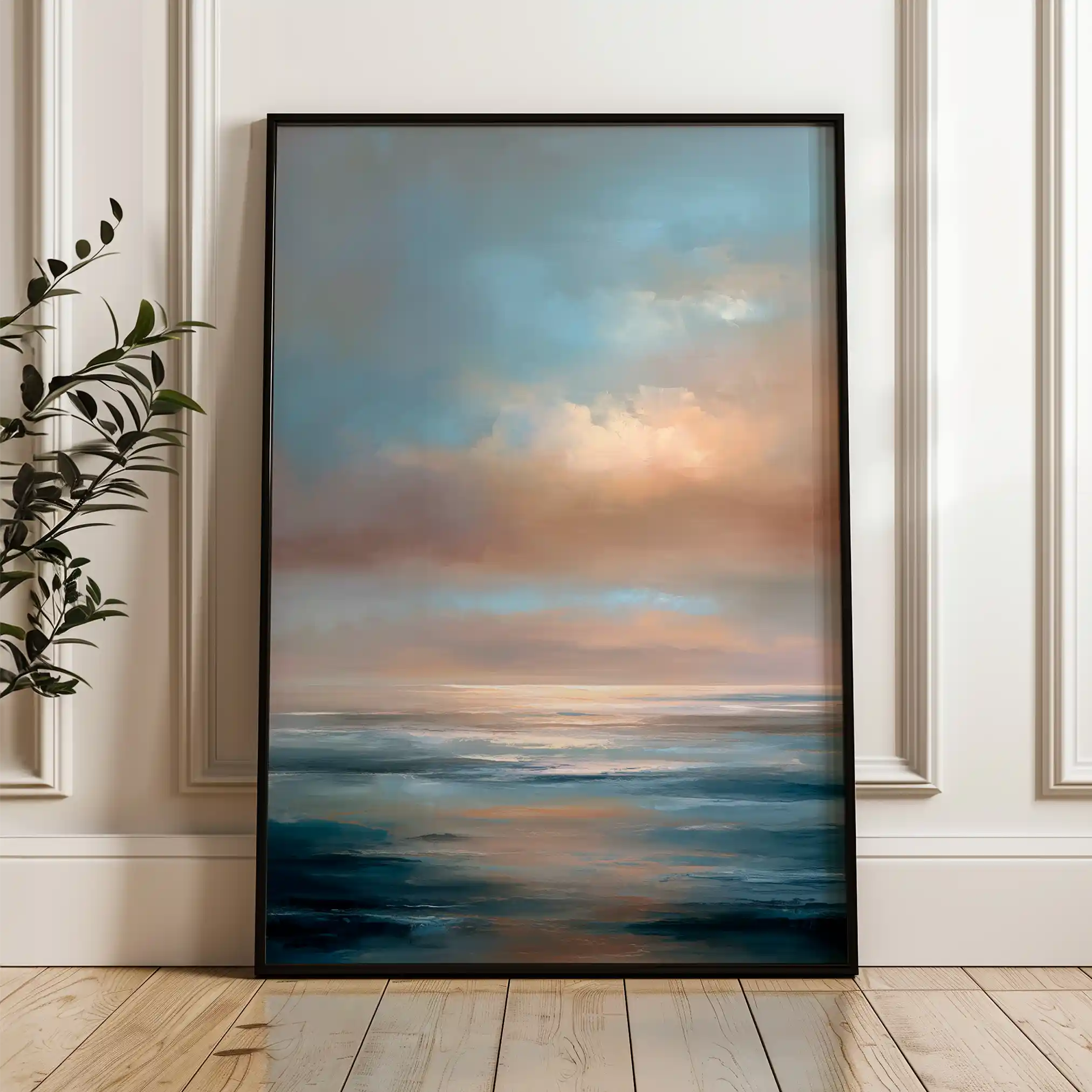 Abstract 2131 Canvas Art 60 x 40 cm / Black