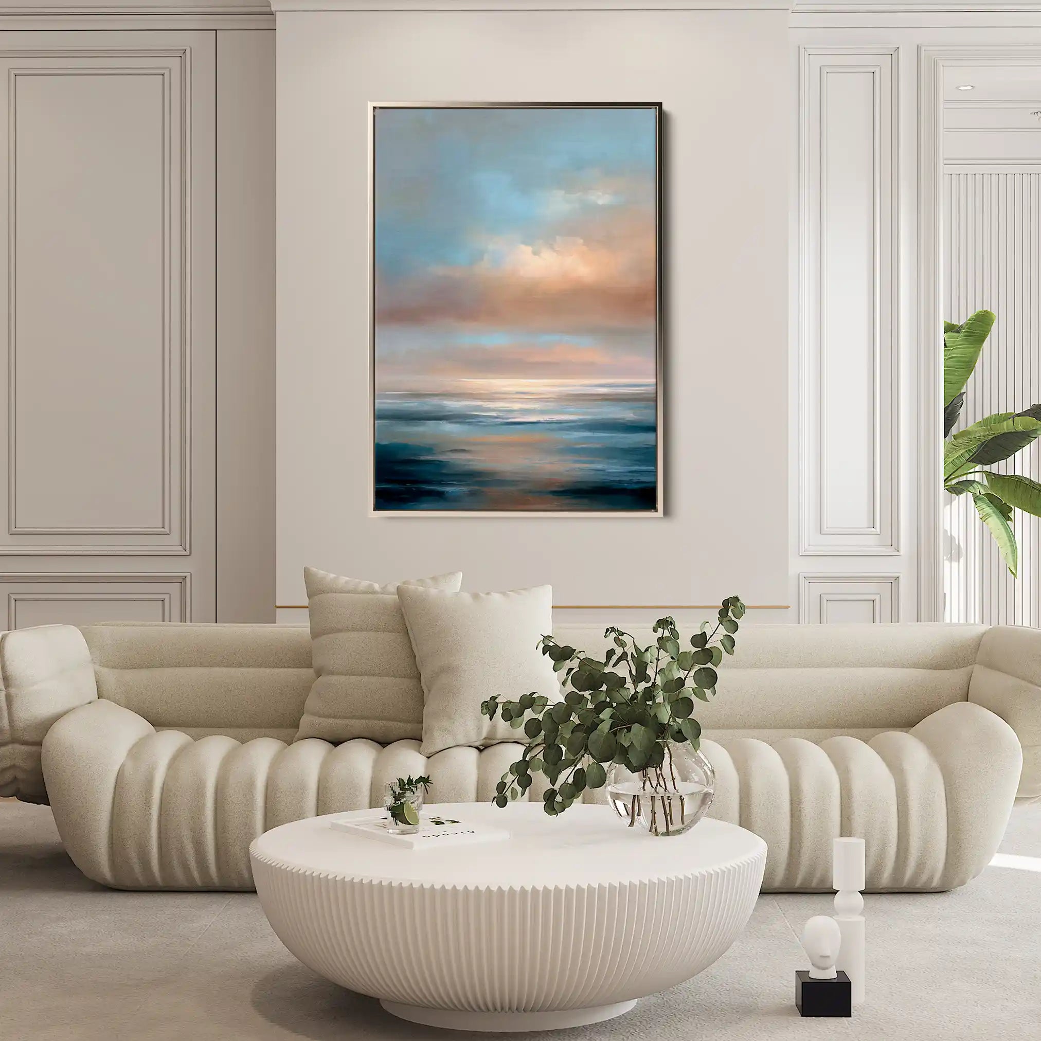 Abstract 2131 Canvas Art 60 x 40 cm / Black