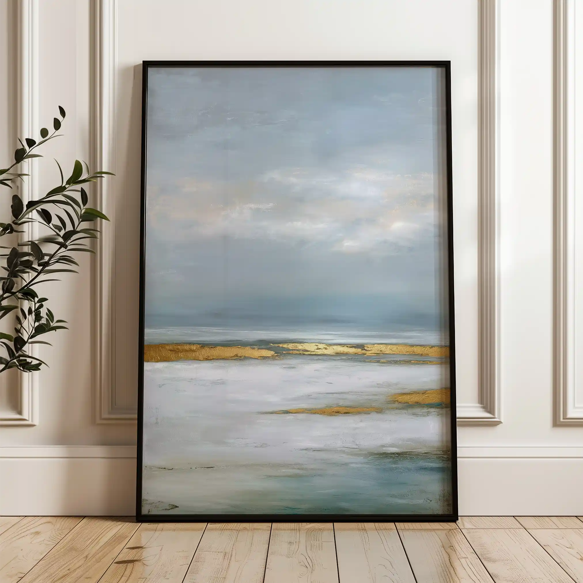 Abstract 2132 Canvas Art 60 x 40 cm / Black