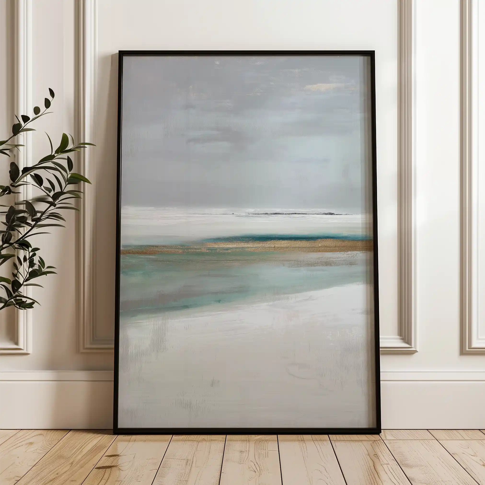 Abstract 2133 Canvas Art 60 x 40 cm / Black