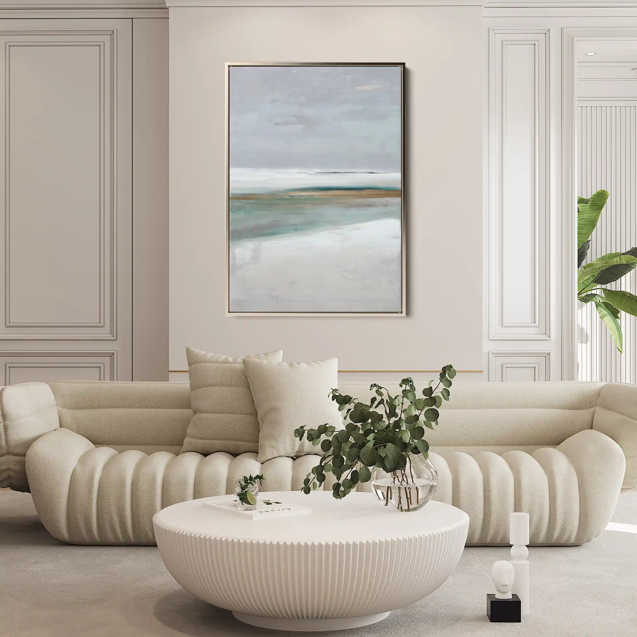 Abstract 2133 Canvas Art 60 x 40 cm / Black