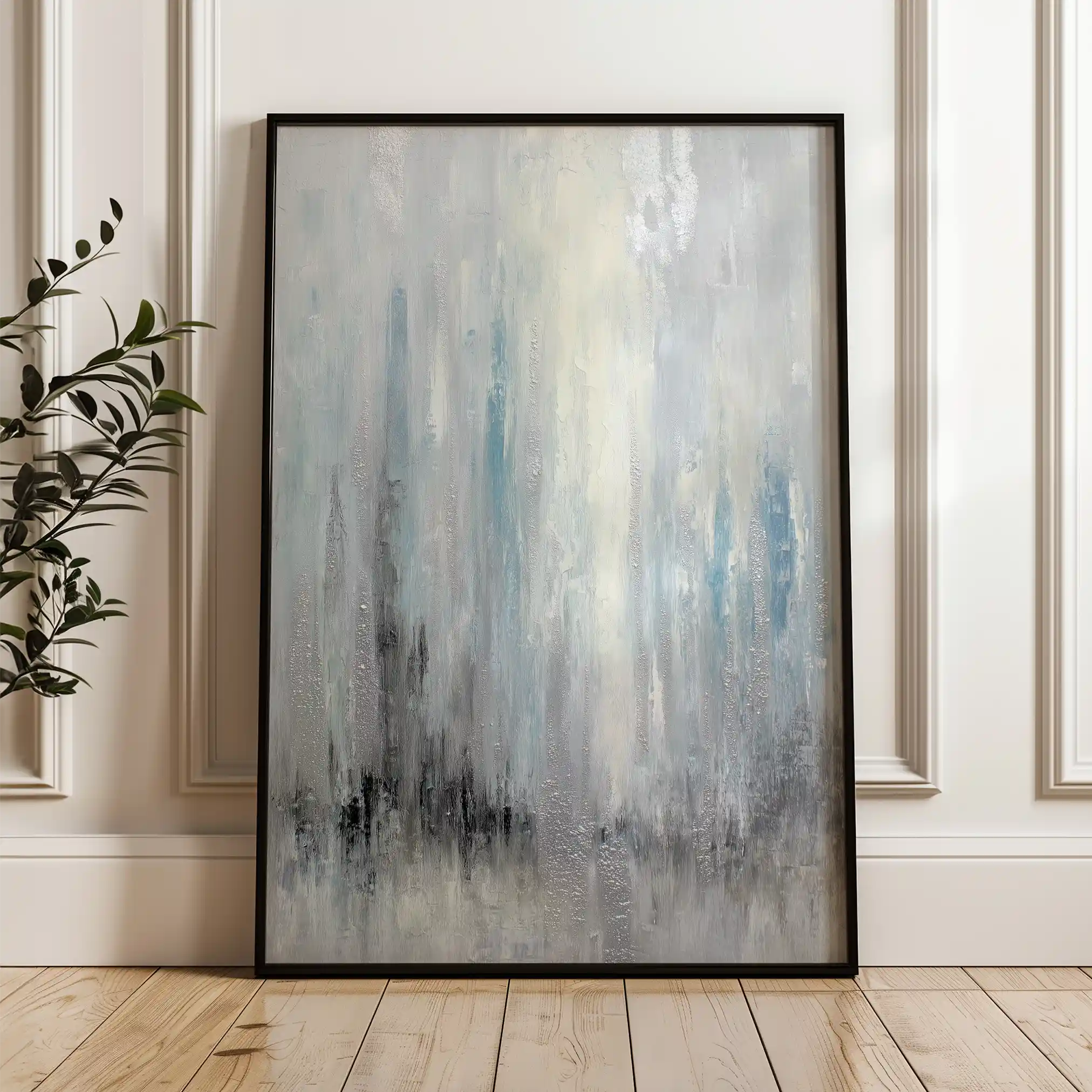 Abstract 2135 Canvas Art 60 x 40 cm / Black