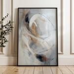 Abstract 2137 Canvas Art 60 x 40 cm / Black