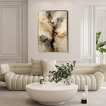 Abstract 2139 Canvas Art 60 x 40 cm / Black