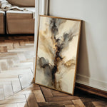 Abstract 2139 Canvas Art 60 x 40 cm / Black