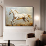 Horses 214 Canvas Art 60 x 40 cm / Black