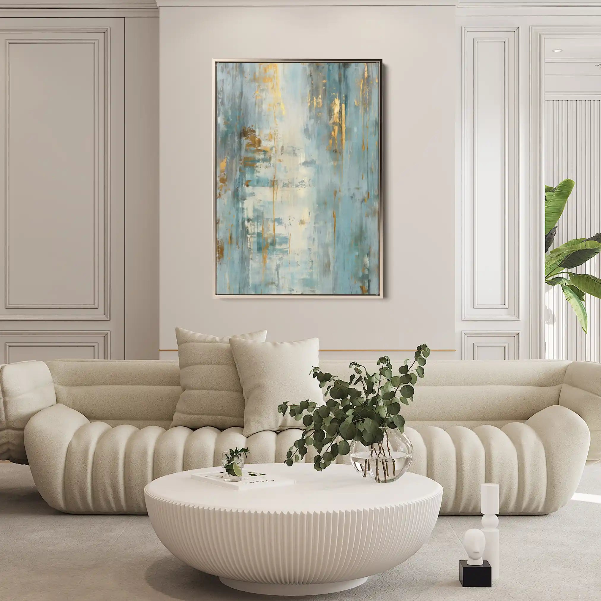 Abstract 2141 Canvas Art 60 x 40 cm / Black