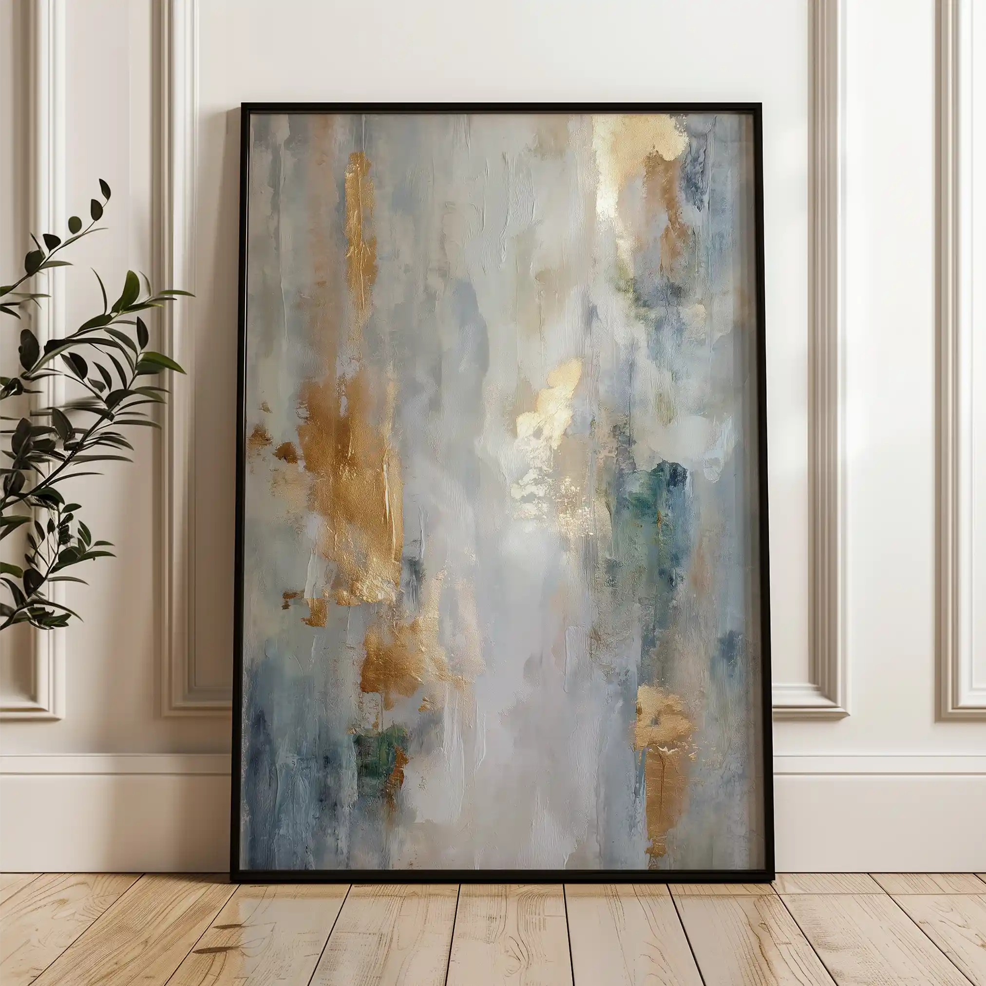 Abstract 2143 Canvas Art 60 x 40 cm / Black