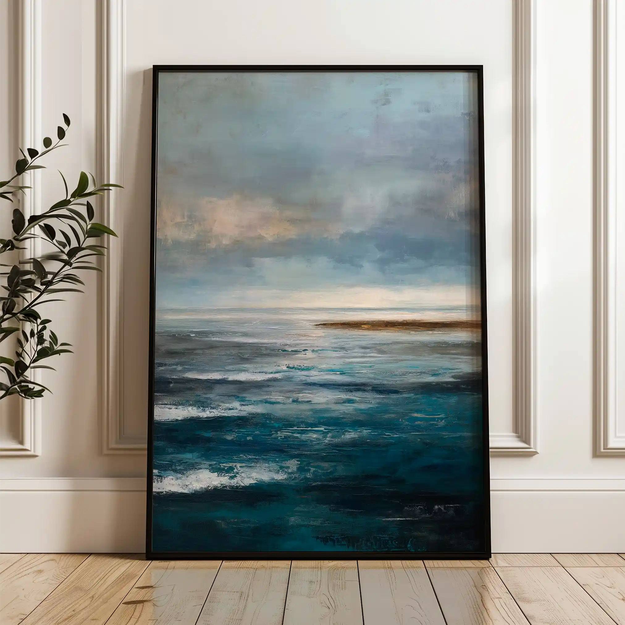 Abstract 2147 Canvas Art 60 x 40 cm / Black