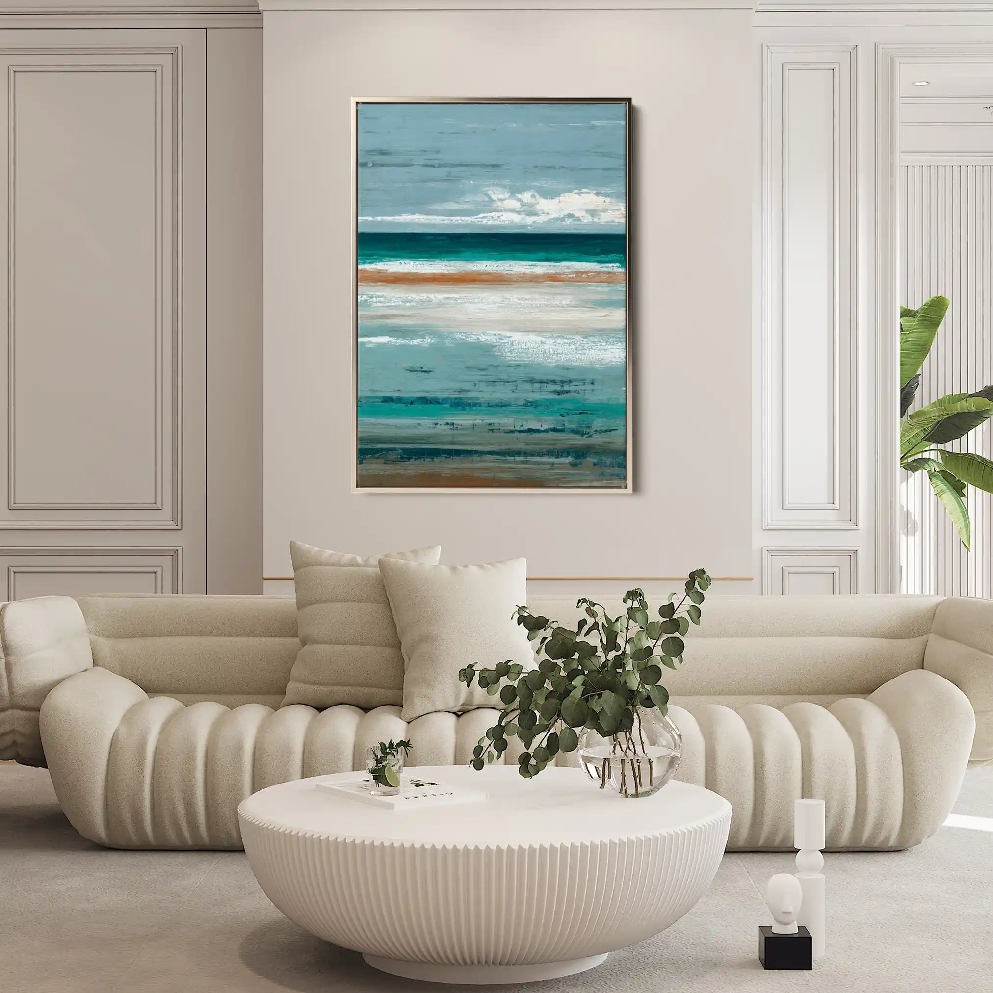 Abstract 2148 Canvas Art 60 x 40 cm / Black