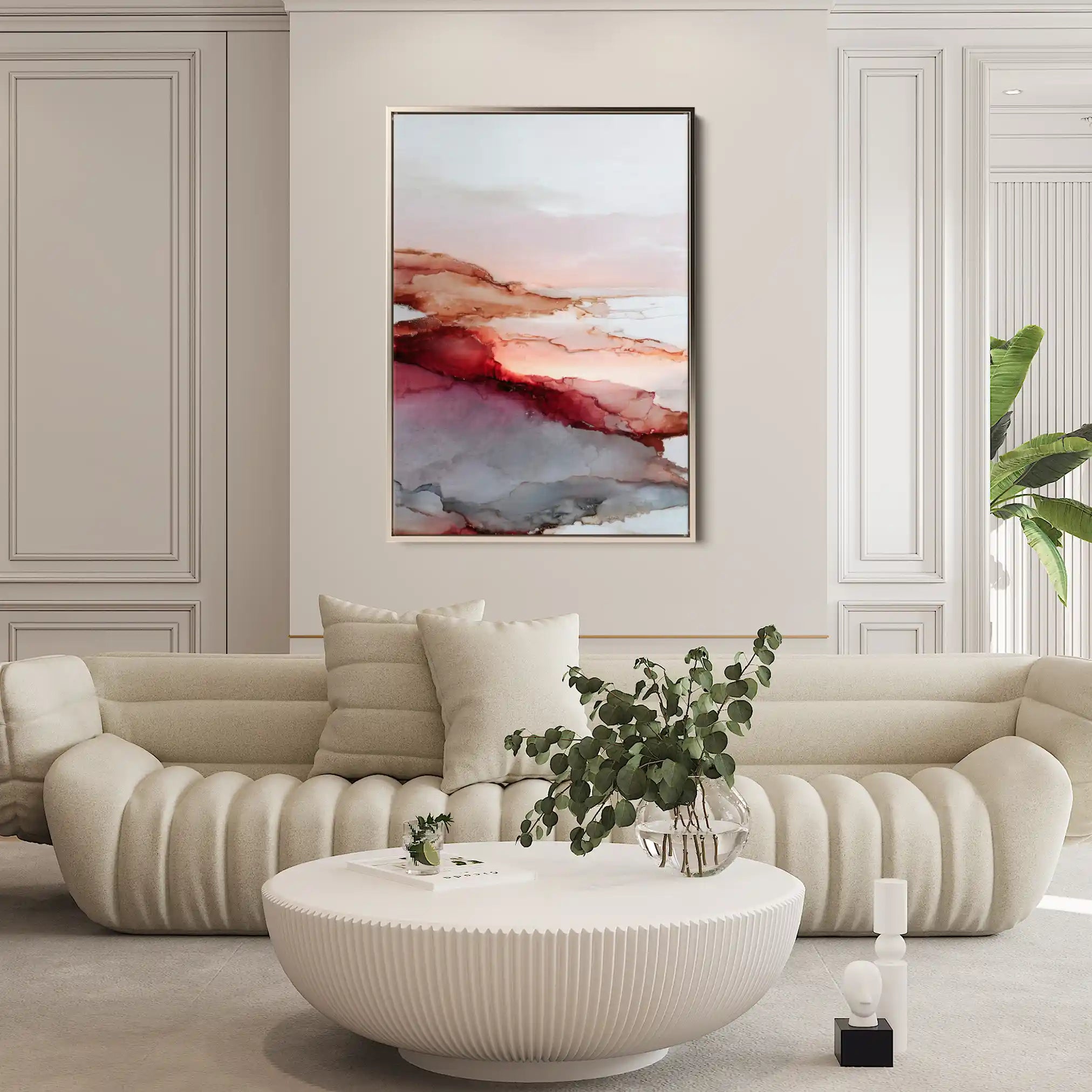 Abstract 2150 Canvas Art 60 x 40 cm / Black