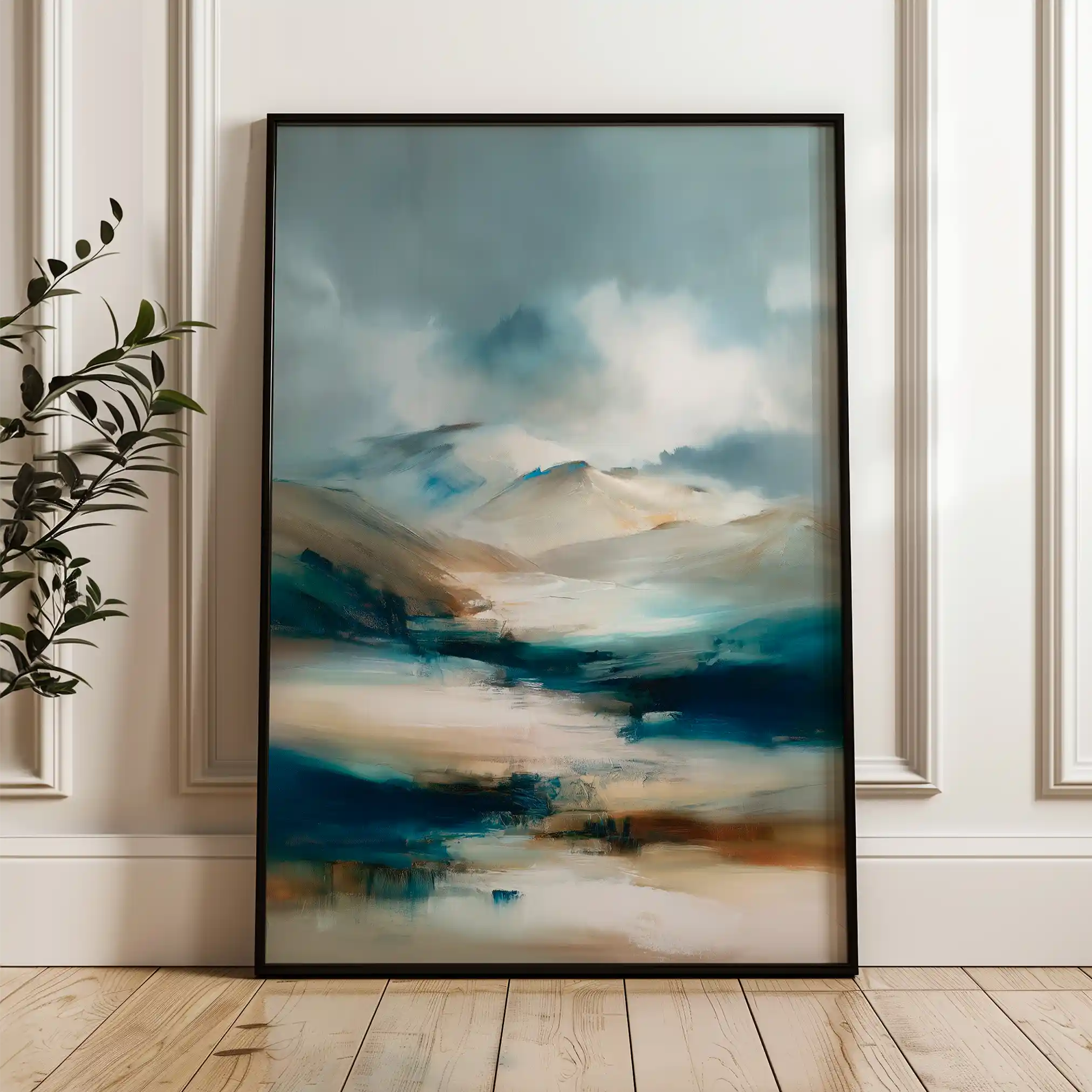 Abstract 2154 Canvas Art 60 x 40 cm / Black