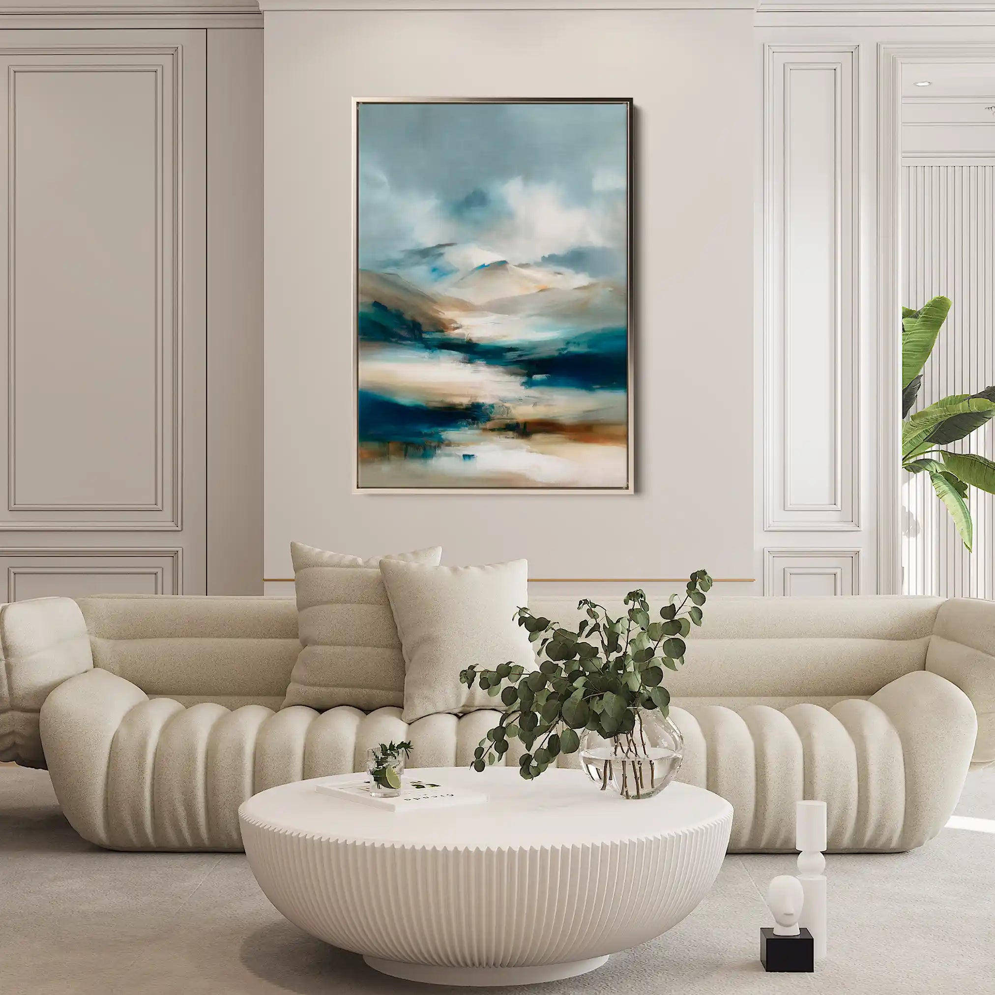 Abstract 2154 Canvas Art 60 x 40 cm / Black