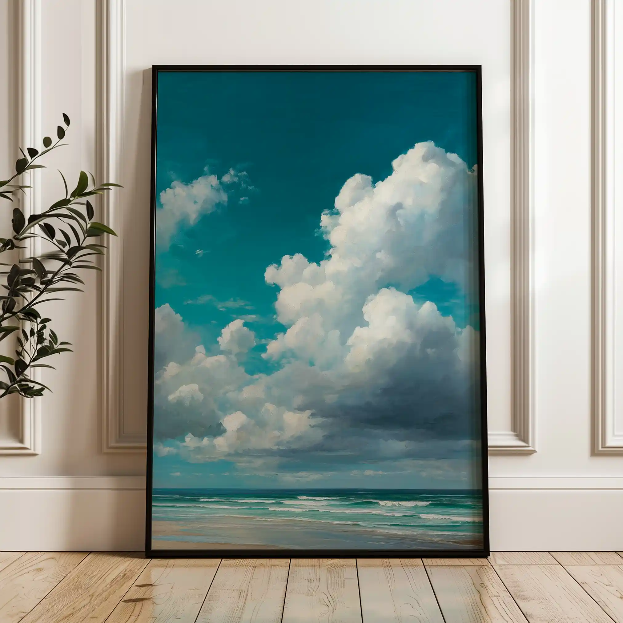 Abstract 2158 Canvas Art 60 x 40 cm / Black